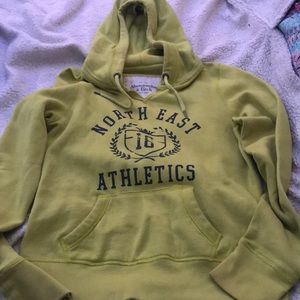 Abercrombie and Fitch L Lime green hoodie